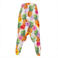 Hawaii Hibiscus Pineapple Pattern Print Hammer Pants