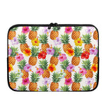 Hawaii Hibiscus Pineapple Pattern Print Laptop Sleeve