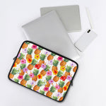 Hawaii Hibiscus Pineapple Pattern Print Laptop Sleeve