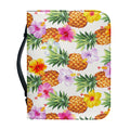 Hawaii Hibiscus Pineapple Pattern Print Leather Bible Cover