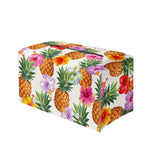 Hawaii Hibiscus Pineapple Pattern Print Leather Tissue Box Cover