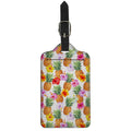 Hawaii Hibiscus Pineapple Pattern Print Luggage Tag