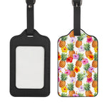 Hawaii Hibiscus Pineapple Pattern Print Luggage Tag