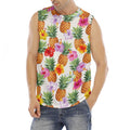 Hawaii Hibiscus Pineapple Pattern Print Men's Fitness Tank Top