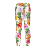 Hawaii Hibiscus Pineapple Pattern Print Men's leggings