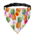 Hawaii Hibiscus Pineapple Pattern Print Over The Collar Dog Bandana
