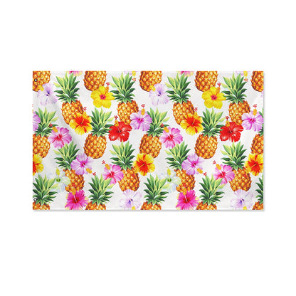 Hawaii Hibiscus Pineapple Pattern Print Polyester Flag