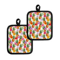 Hawaii Hibiscus Pineapple Pattern Print Pot Holders