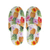 Hawaii Hibiscus Pineapple Pattern Print Slippers