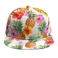 Hawaii Hibiscus Pineapple Pattern Print Snapback Cap