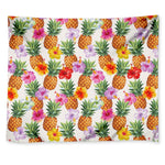 Hawaii Hibiscus Pineapple Pattern Print Tapestry