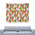 Hawaii Hibiscus Pineapple Pattern Print Tapestry