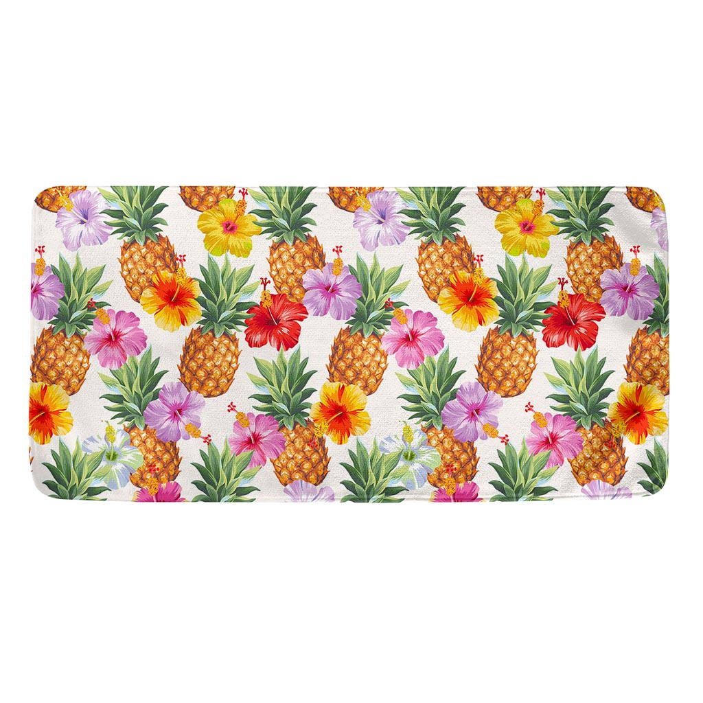 Hawaii Hibiscus Pineapple Pattern Print Towel