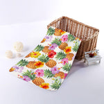 Hawaii Hibiscus Pineapple Pattern Print Towel