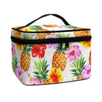 Hawaii Hibiscus Pineapple Pattern Print Travel Makeup Bag