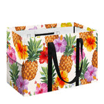 Hawaii Hibiscus Pineapple Pattern Print Utility Tote Bag
