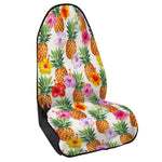 Hawaii Hibiscus Pineapple Pattern Print Waterproof Car Seat Cover