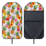Hawaii Hibiscus Pineapple Pattern Print Waterproof Car Seat Cover