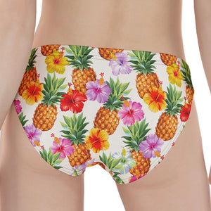 Hawaii Hibiscus Pineapple Pattern Print Women's Panties