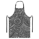 Hawaii Polynesian Tribal Print Bib Apron With Pocket