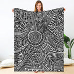 Hawaii Polynesian Tribal Print Blanket