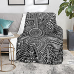 Hawaii Polynesian Tribal Print Blanket