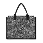 Hawaii Polynesian Tribal Print Canvas Tote Bag