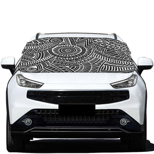 Hawaii Polynesian Tribal Print Car Windshield Snow Cover