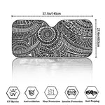Hawaii Polynesian Tribal Print Car Windshield Sun Shade