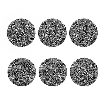 Hawaii Polynesian Tribal Print Coaster Set