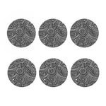 Hawaii Polynesian Tribal Print Coaster Set
