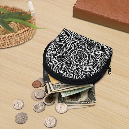 Hawaii Polynesian Tribal Print Coin Purse