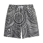 Hawaii Polynesian Tribal Print Cotton Shorts