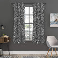 Hawaii Polynesian Tribal Print Grommet Curtain Panels