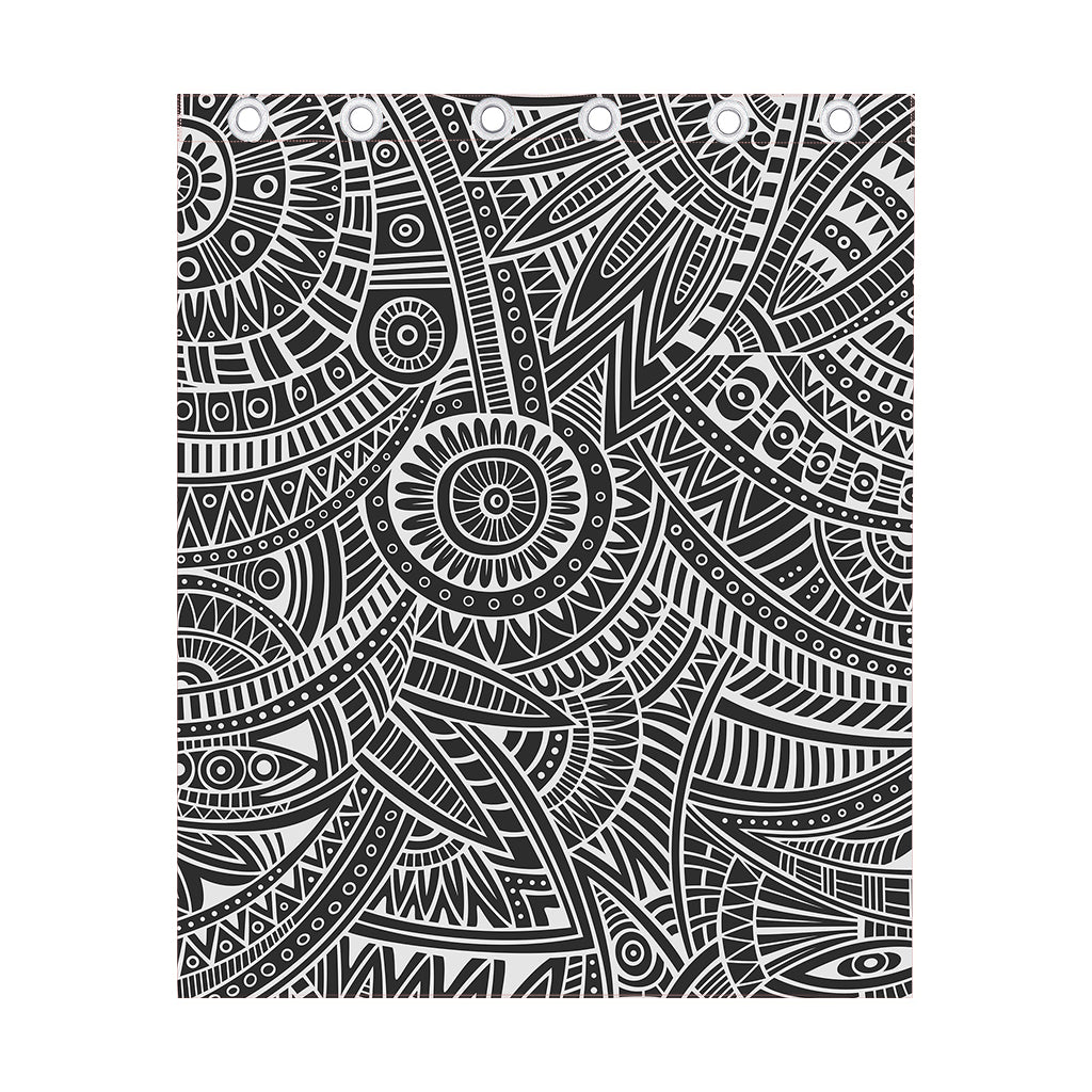 Hawaii Polynesian Tribal Print Curtain