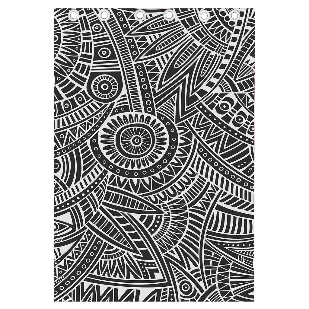 Hawaii Polynesian Tribal Print Curtain