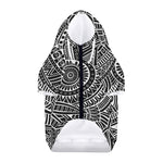 Hawaii Polynesian Tribal Print Dog Zip Up Hoodie