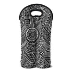 Hawaii Polynesian Tribal Print Double Neoprene Wine Tote