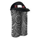 Hawaii Polynesian Tribal Print Double Neoprene Wine Tote