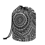Hawaii Polynesian Tribal Print Drawstring Makeup Bag