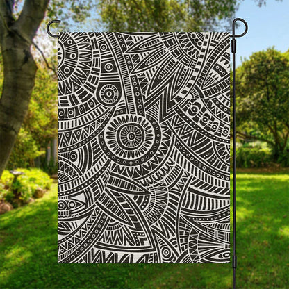 Hawaii Polynesian Tribal Print Garden Flag