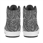 Hawaii Polynesian Tribal Print High Top Leather Sneakers