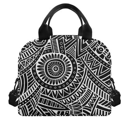 Hawaii Polynesian Tribal Print Insulated Lunch Bag