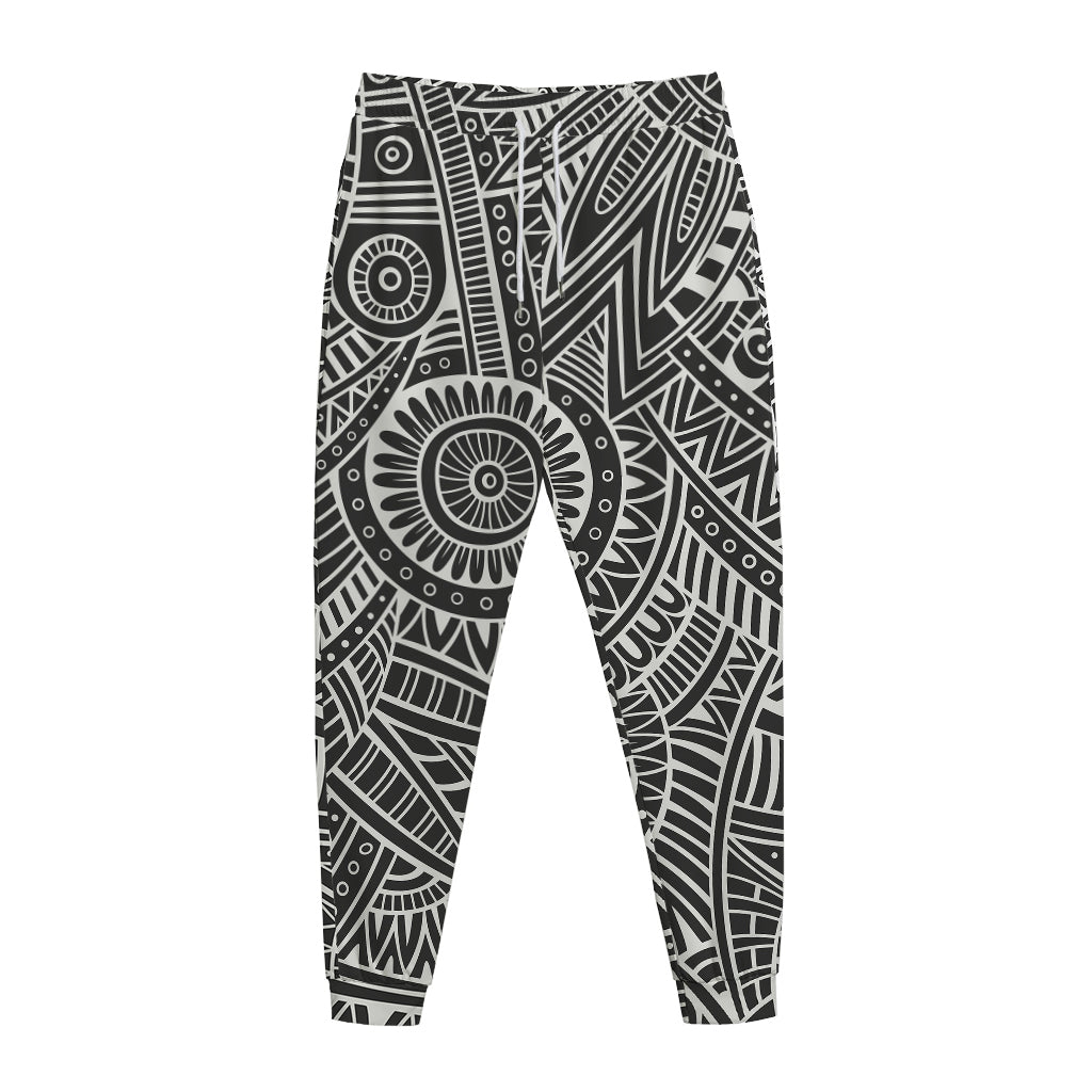 Hawaii Polynesian Tribal Print Jogger Pants