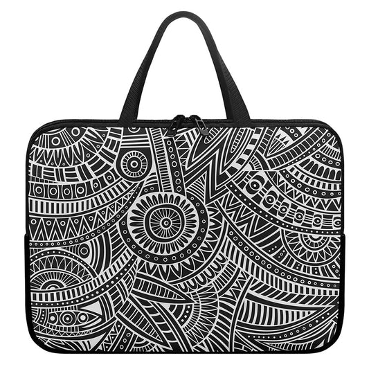 Hawaii Polynesian Tribal Print Laptop Sleeve With Handle