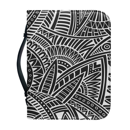 Hawaii Polynesian Tribal Print Leather Bible Cover