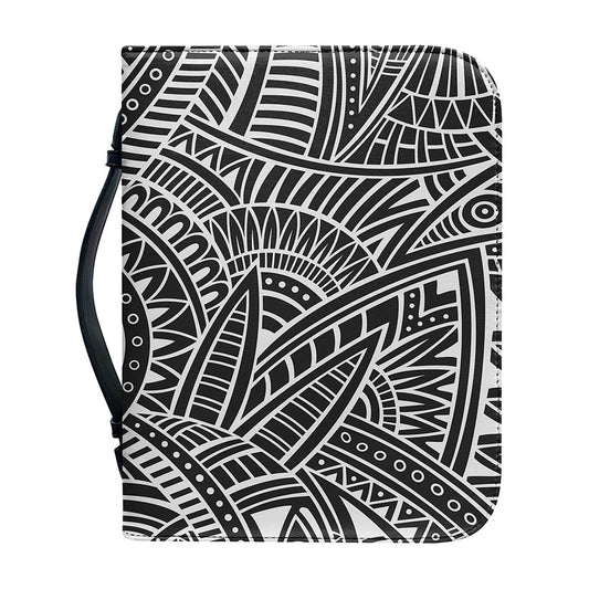 Hawaii Polynesian Tribal Print Leather Bible Cover