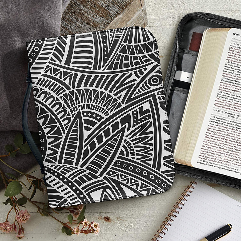 Hawaii Polynesian Tribal Print Leather Bible Cover