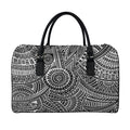 Hawaii Polynesian Tribal Print Leather Duffel Bag