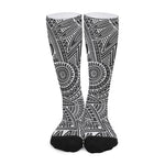 Hawaii Polynesian Tribal Print Long Socks